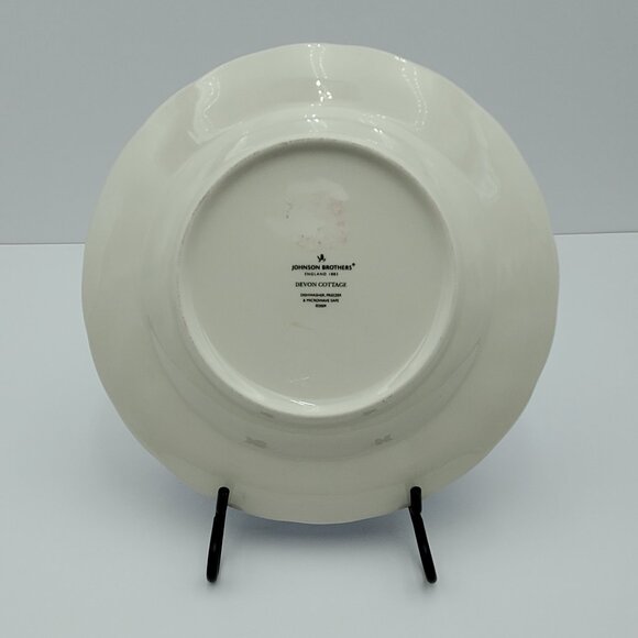 Johnson Brothers Devon Cottage Salad Plate Blue Floral Dessert Display Plate - Picture 3 of 6